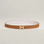 H Infini belt buckle & Reversible leather strap 24 mm